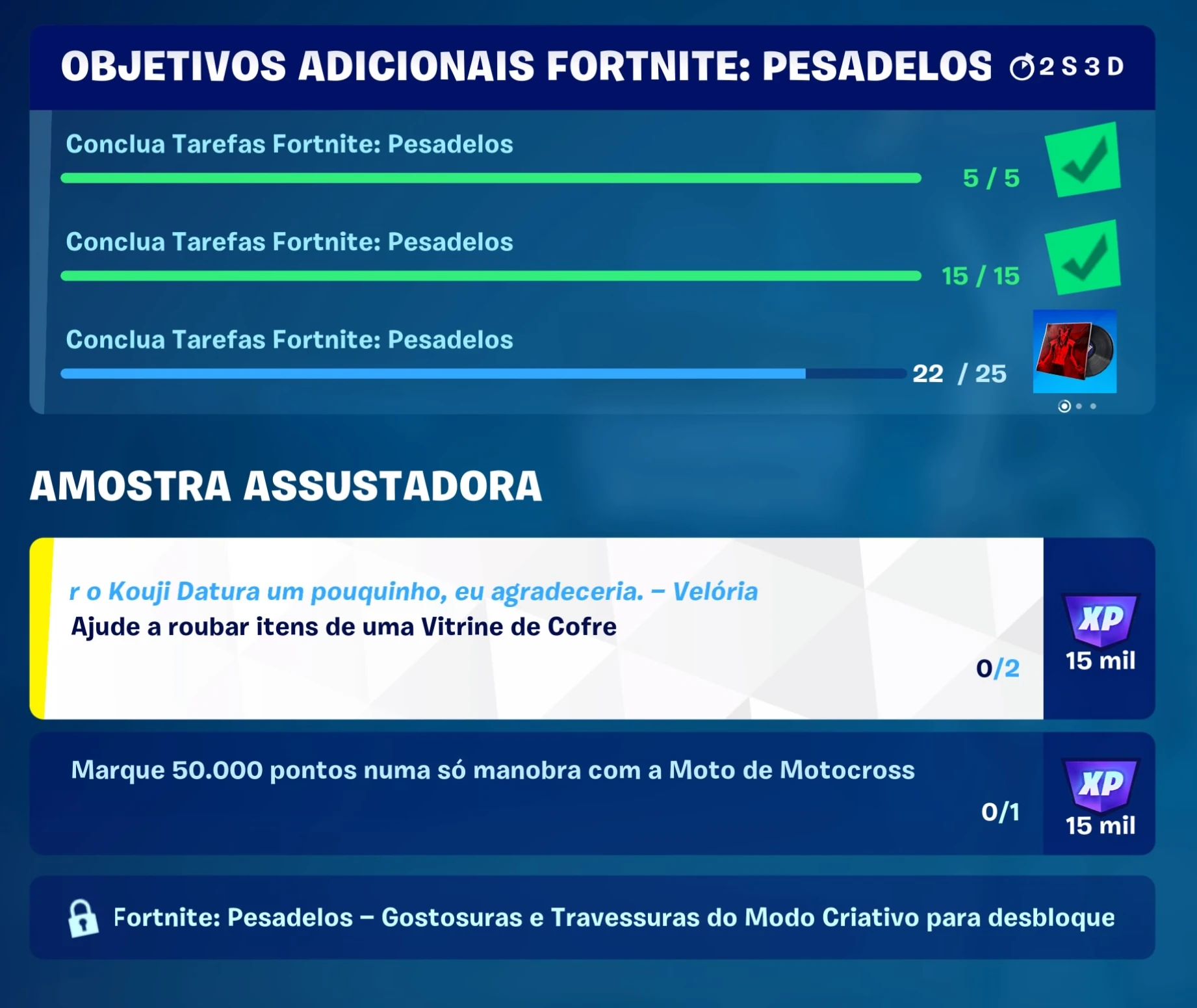 Fortnite Veja quando chegam as próximas missões do evento Pesadelos