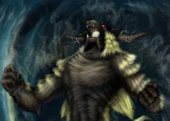 Imagem do dia - Gold Rajang (Monster Hunter Fan-Art) Rajang - Monster Hunter capa