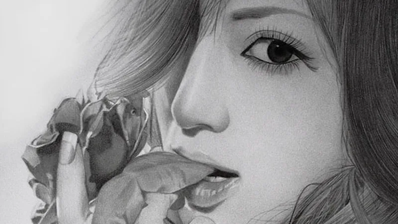 Desenho Realista de Mulher feito à Lápis - AYU - ROSE - Por klsadako - Index