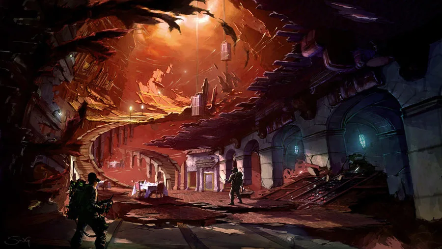ghostbusters ghost lobby by kuren