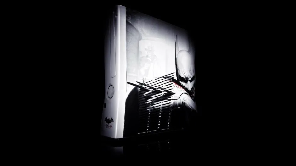 Xbix 360 temático do Batman Arkham City (2)
