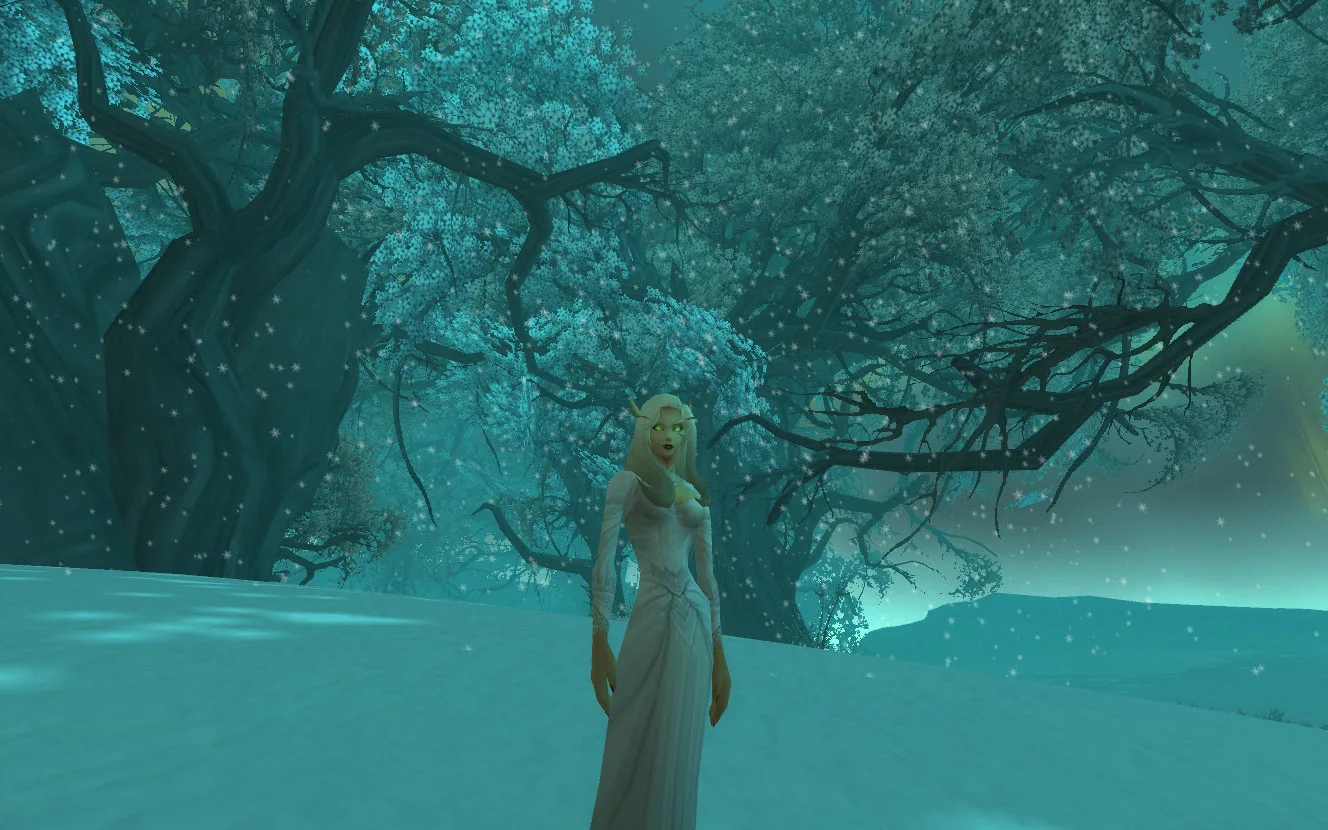 World of Warcraft - Elfa Sangrenta na floresta