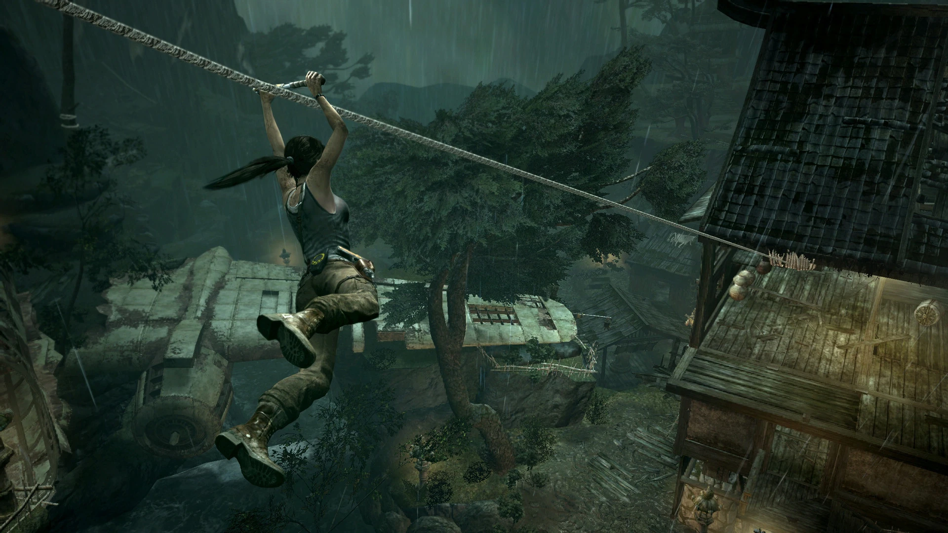 Tomb Raider - Lara Croft - Tirolesa