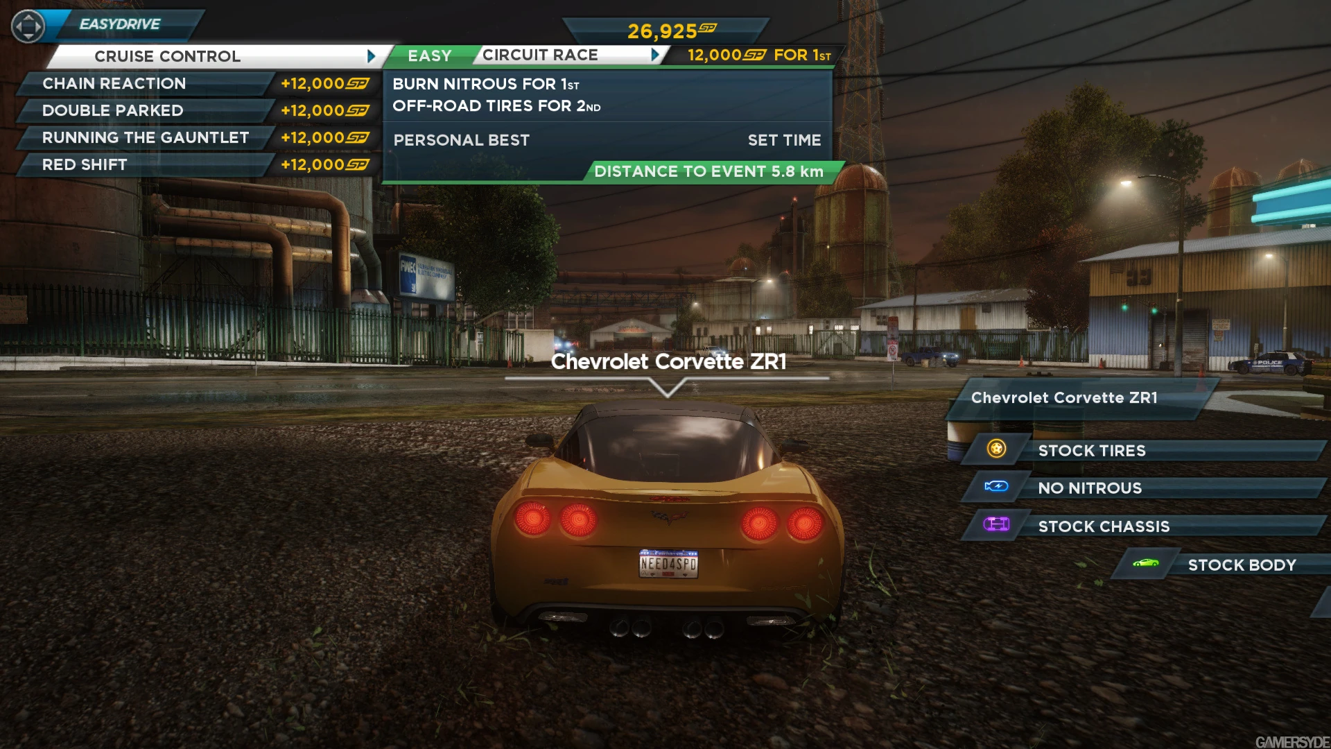 Need For Speed Most Wanted - Autolog - Corvette ZR1 - Races - Imagem