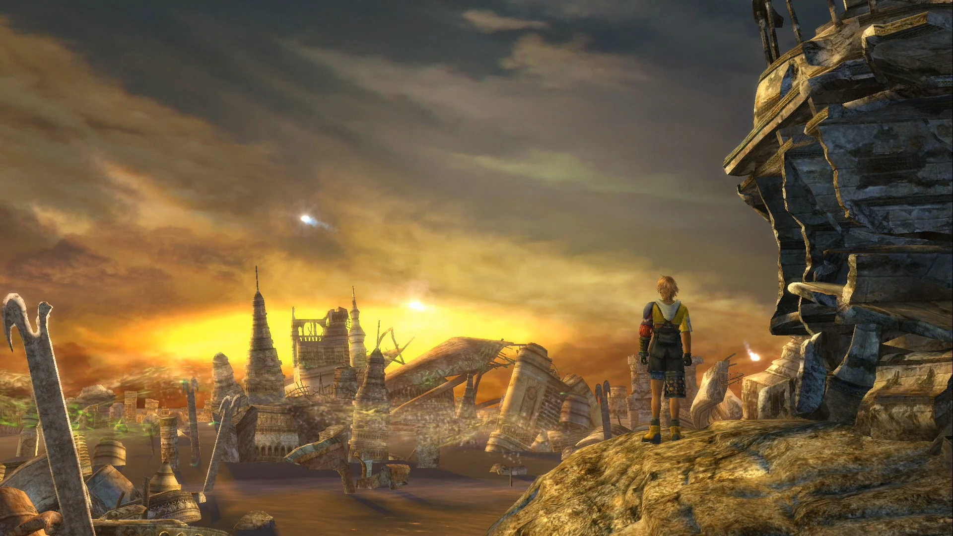 Final Fantasy X HD Screenshot - Pôr do Sol