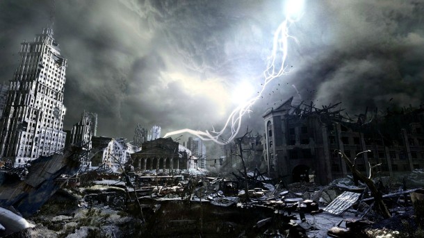 Metro Last Light - City Screenshot - Lightning Bolt