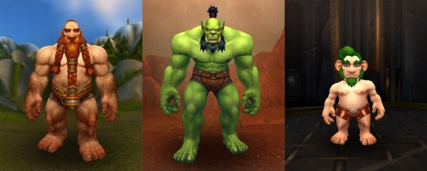 World of Warcraft - Warlords of Draenor - Novos Modelos - Anão, Orc e Gnomo