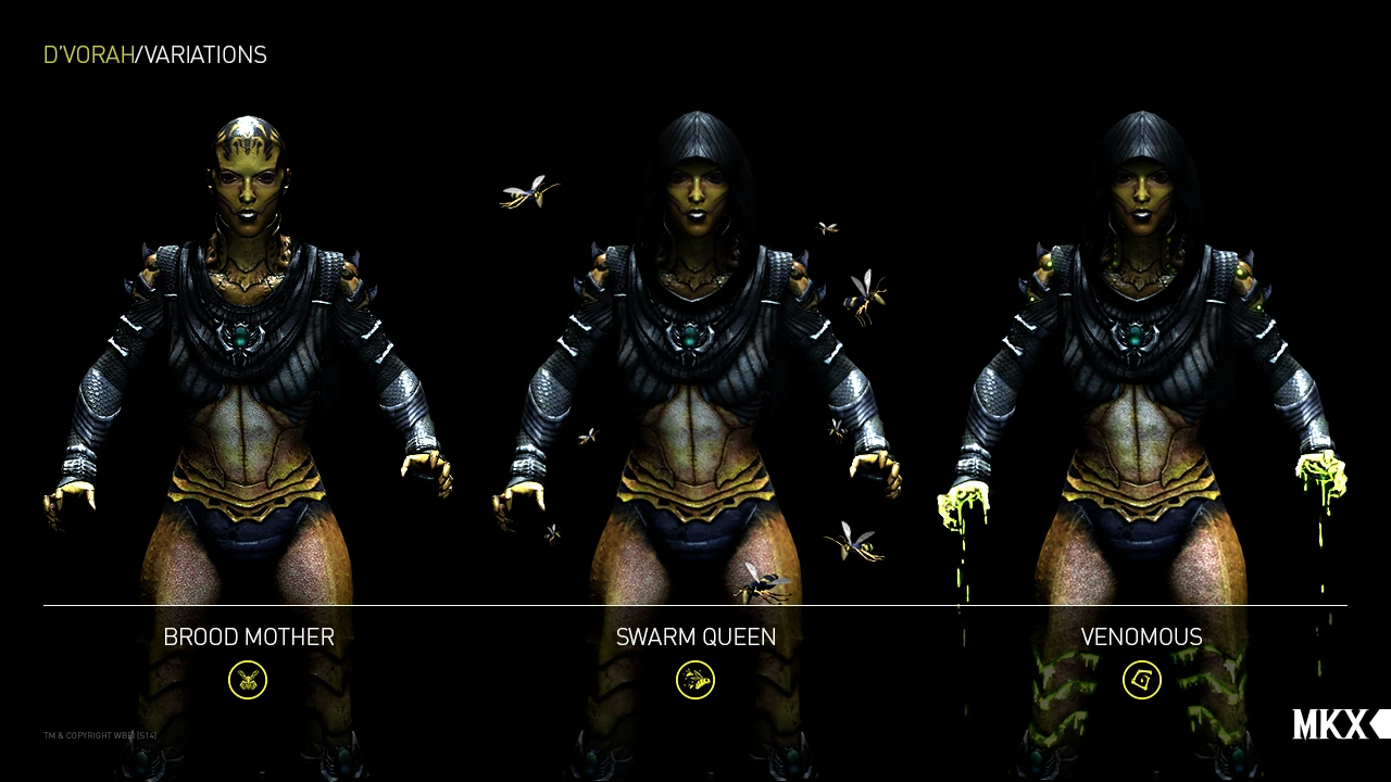 Mortal Kombat X - D’vorah Variations in Mortal Kombat X