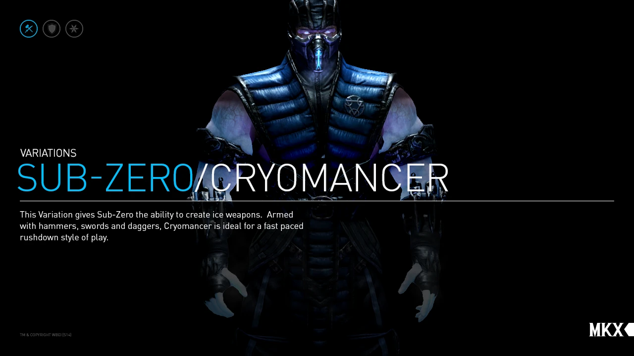 Mortal Kombat X - Sub-Zero - Cryomancer Variation