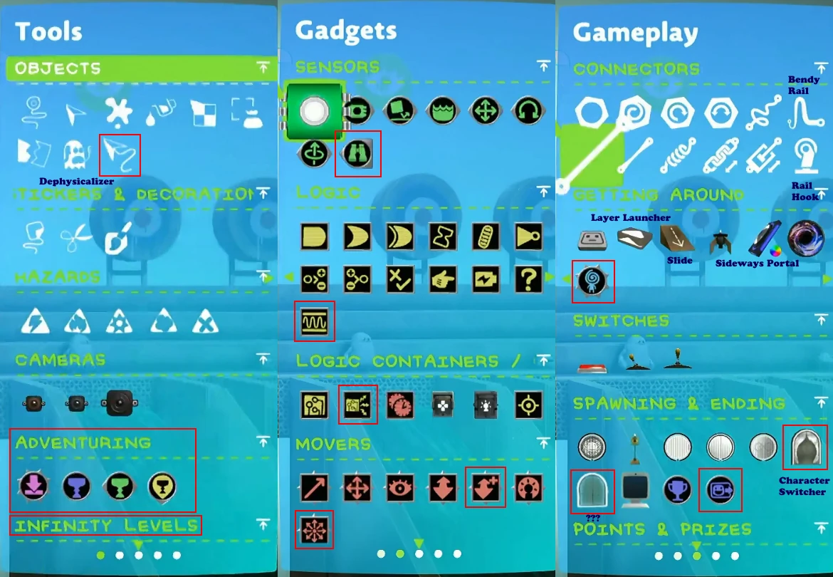 LittleBigPlanet 3 - Creator Mode - Tools - Gadgets - Gameplay
