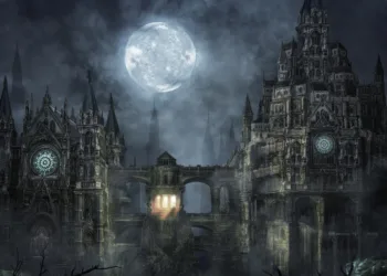 Progressão de Bloodborne - Pesadelos, perda de discernimento e aranhas hardcore Bloodborne - Nightmare of Mensis concept art 001