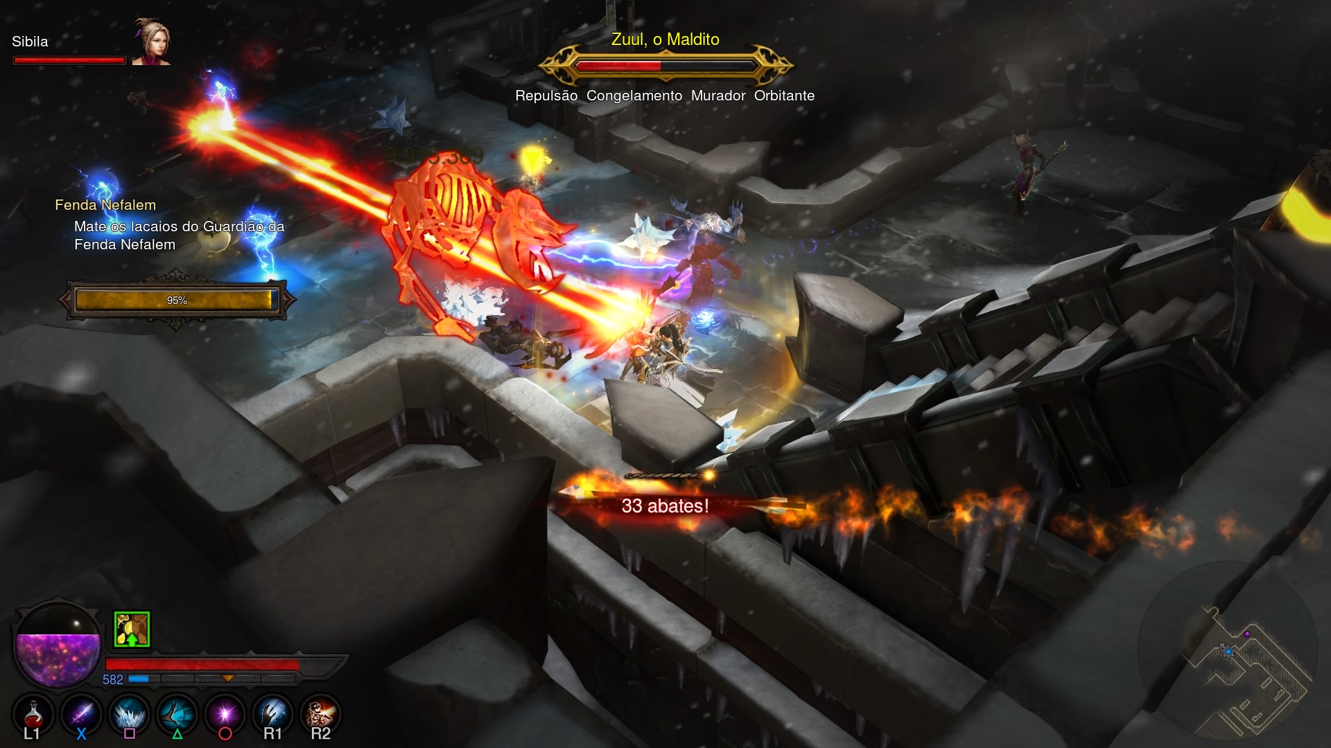Diablo III - Reaper of Souls - Combate em uma Fenda Nefalém