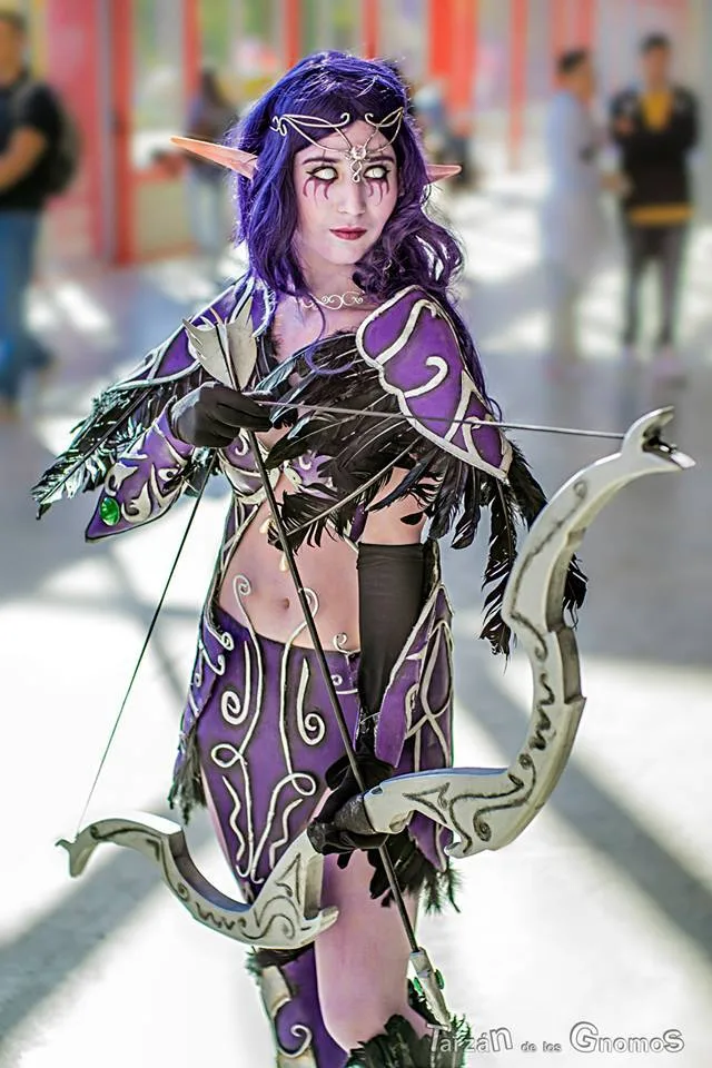 Cosplay - Night Elf Hunter from WoW - Caçadora Elfa Noturna - Lady Devilrose 02