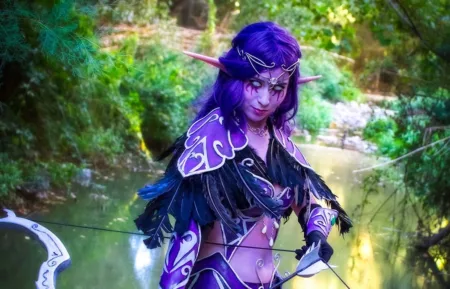 Night elf cosplay capa 001