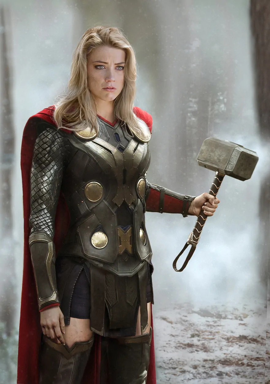 Vingadores - Amber Heard como Lady Thor 02