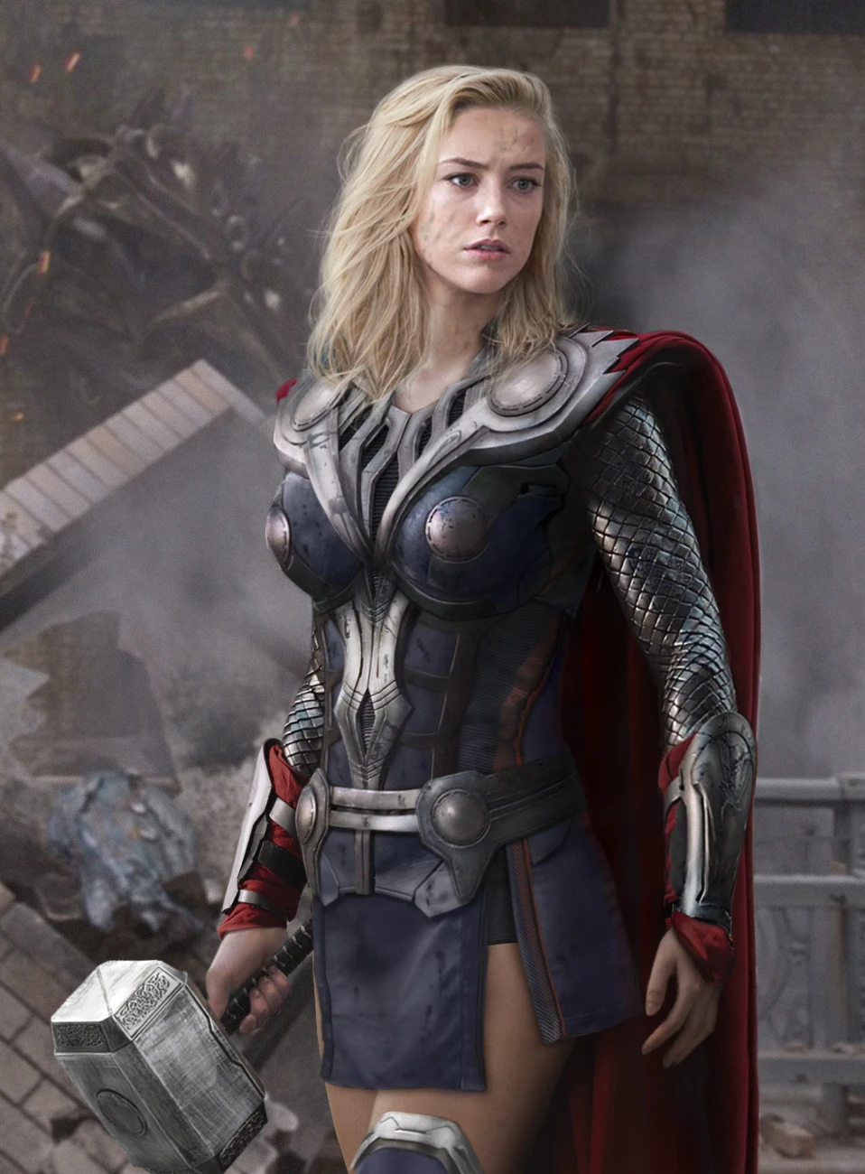 Vingadores - Amber Heard como Lady Thor