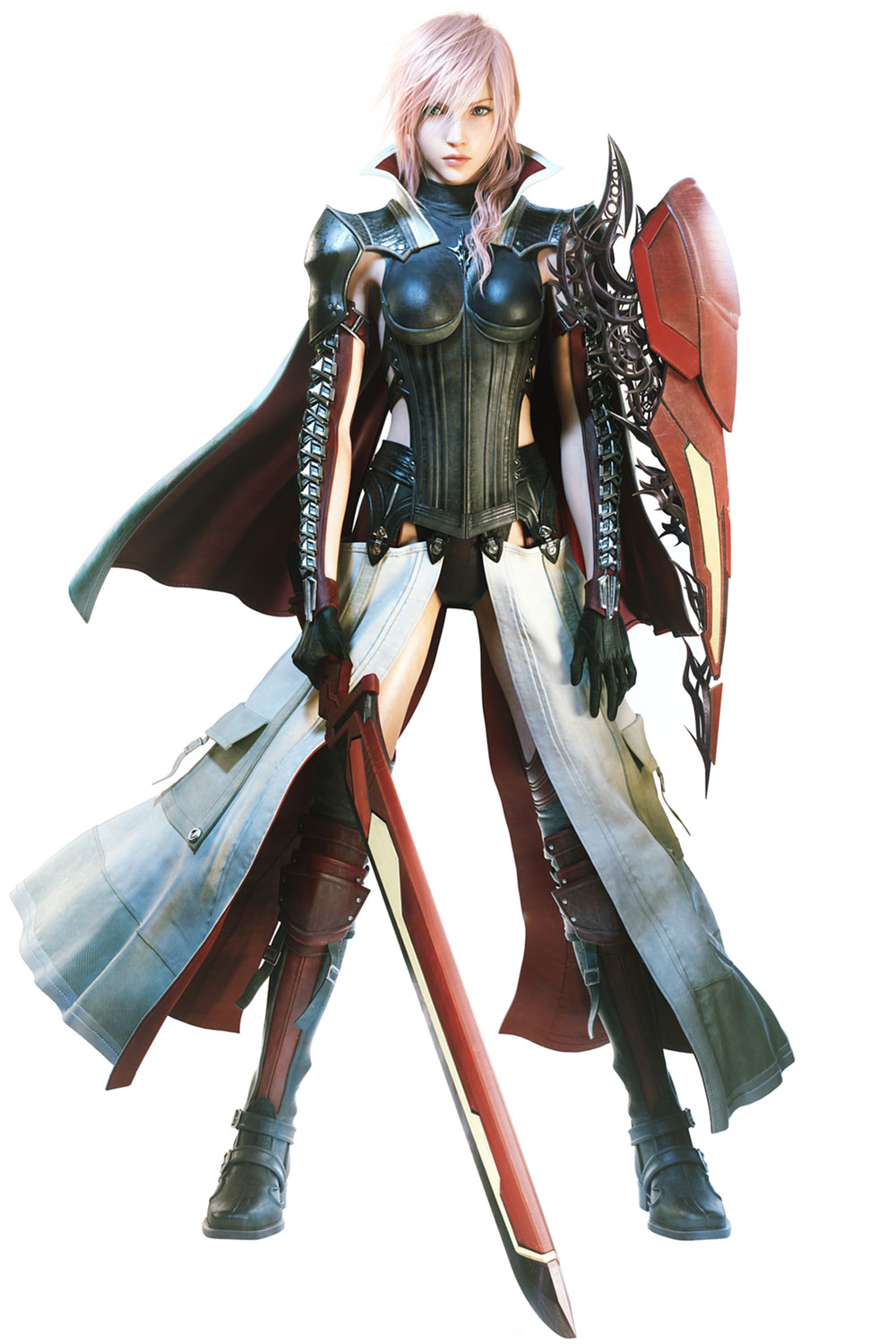 Lightning Returns - Final Fantasy XIII - Personagem Principal com espada