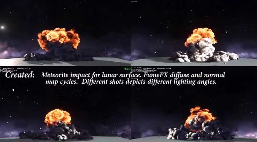 Mass Effect Andromeda - Impacto de meteorito mostrando uma explosão