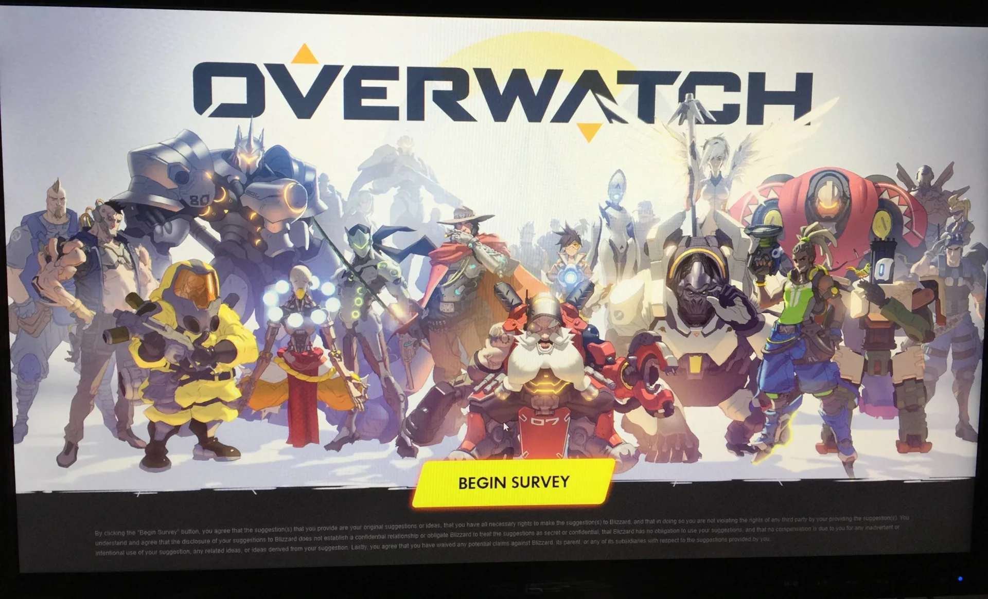 Poster de Overwatch com personagens - Pesquisa