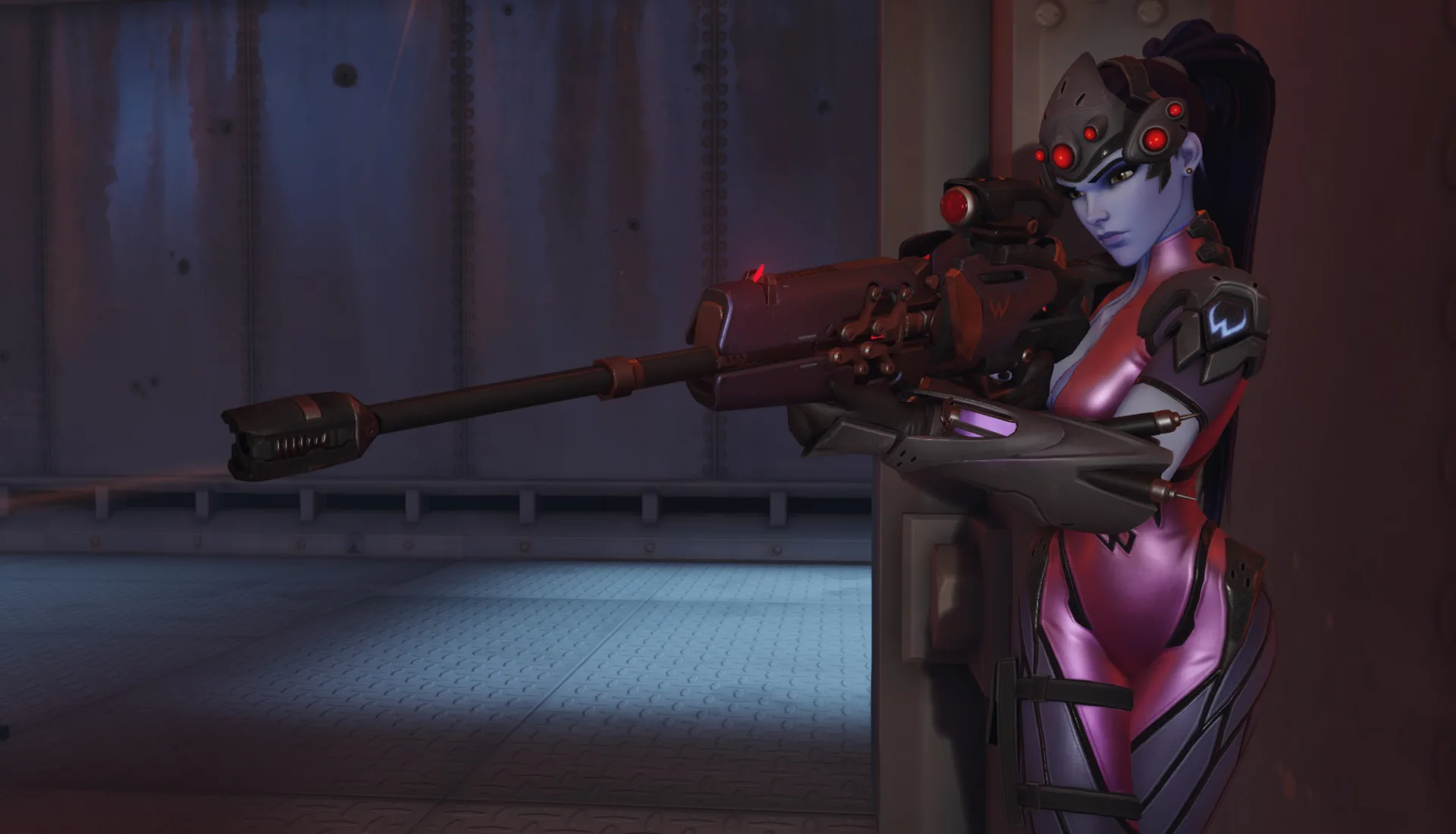 Overwatch - Widowmaker e seu rifle sniper - Screenshot