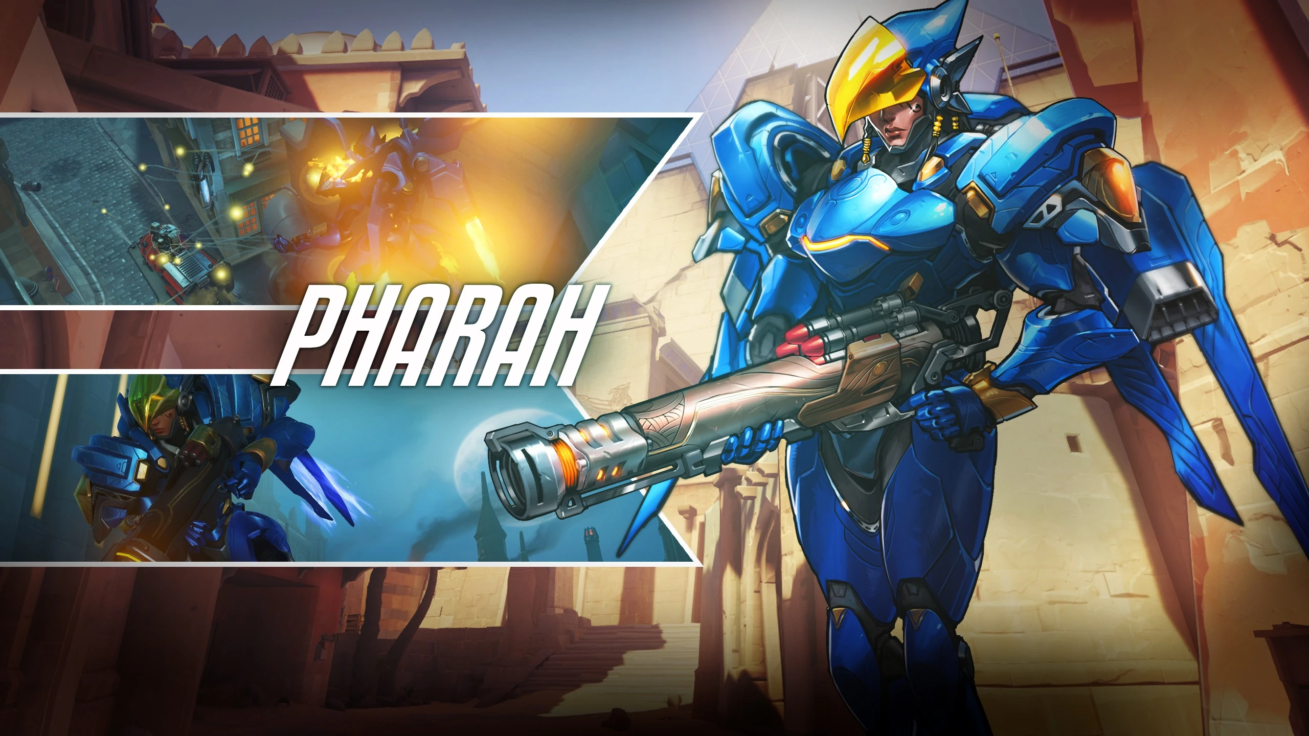 Galeria: Veja todas as armas douradas do competitivo do Overwatch! Wallpaper de Overwatch - Pharah - Full HD 2560x1440