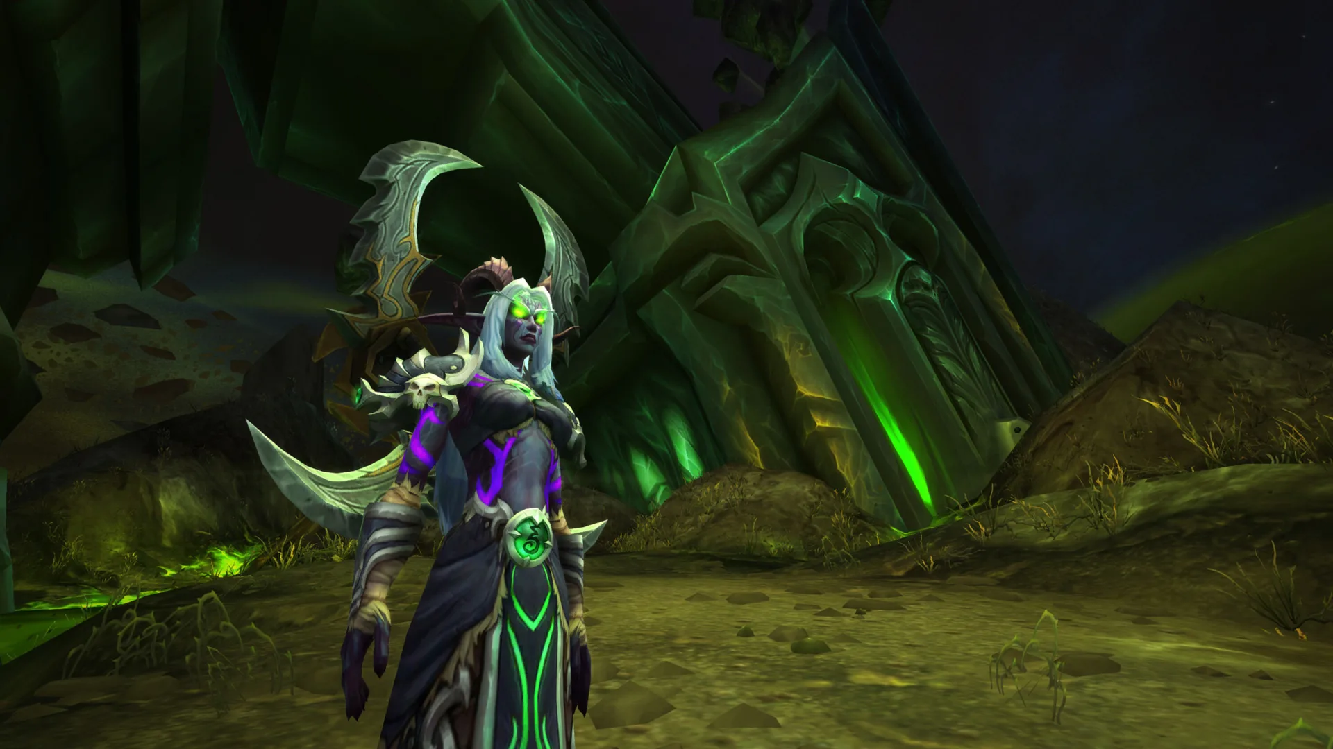 World of Warcraft Legion - Caçadora de Demônios Elfa Noturna