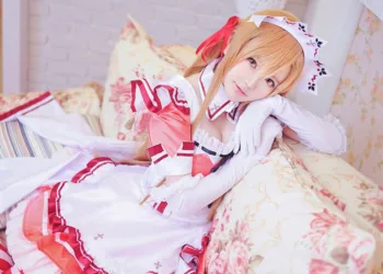Asuna Maid Cosplay - Sword Art Online - Por Isaki_Ray 01