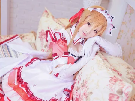 Asuna Maid Cosplay - Sword Art Online - Por Isaki_Ray 01