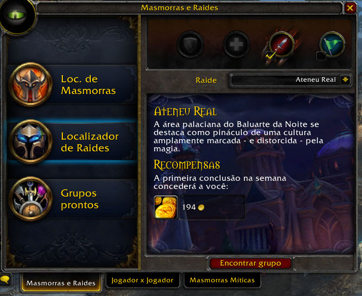 World of Warcraft Legion - Ateneu Real LFR