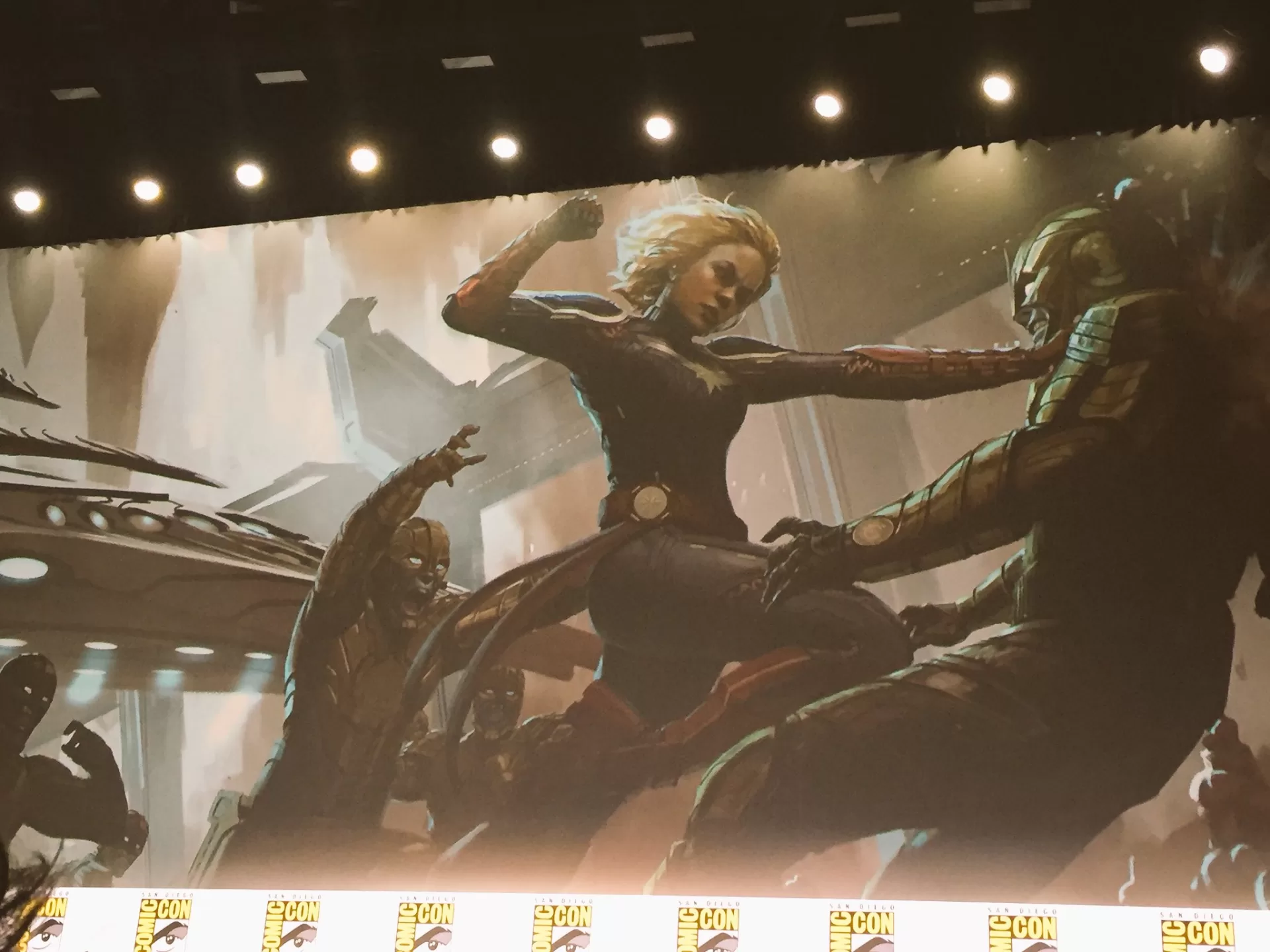 Capitã Marvel - Artwork da Comic Con 2017