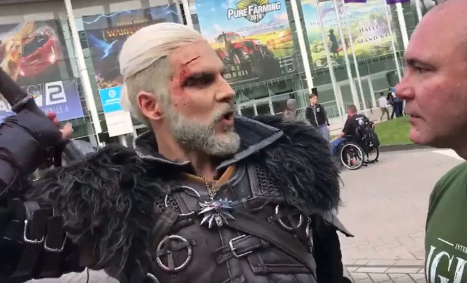 The Witcher 3 - Maul Cosplay com o Doug Cockle, dublador do Geralt