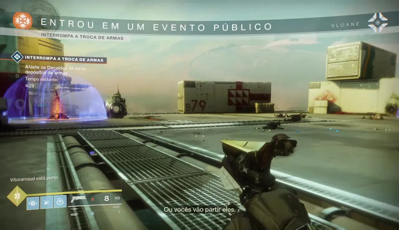 Destiny 2 - Evento heróico do Andarilho - Localização dos Canhões