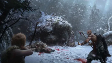 God of War PS4 - Arte Conceitual - Midgard Winter 01