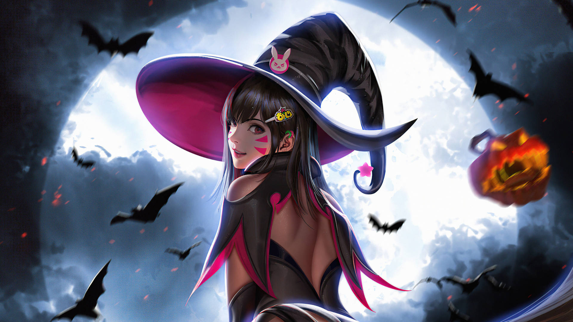 Overwatch - Wallpaper da DVA Bruxa - Witch