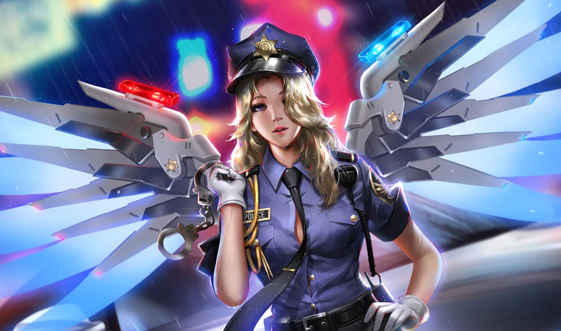 Mercy Policial - Overwatch 2