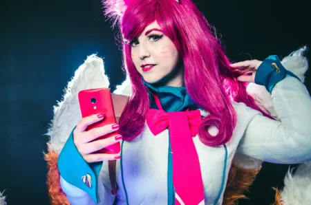 Ahri Colegial Cosplay - League of Legends - Academy - Por Kitsune Raposa 01