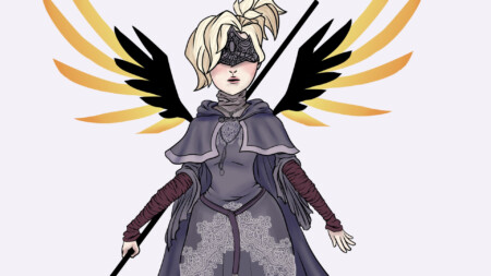 Mercy Fire Keeper - Dark Souls Crossover com Overwatch - FanArt Wallpaper