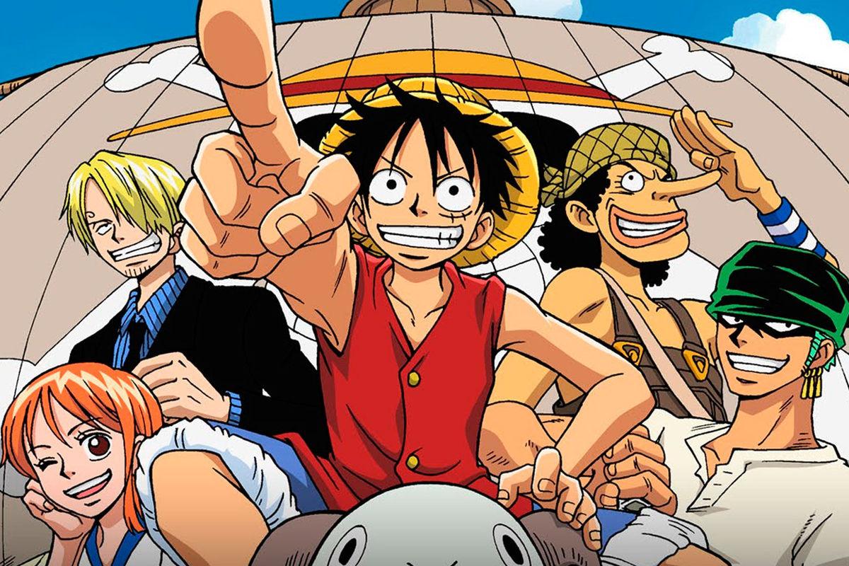 One Piece - Grupo Original com Luffy - Usopp - Nami - Sanji e Zoro