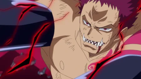 One Piece - Katakuri mostrando o rosto