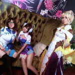 Overwatch Cosplays - Cheongsam - Mercy, DVA e Mei com belos vestidos chineses - Foto 03