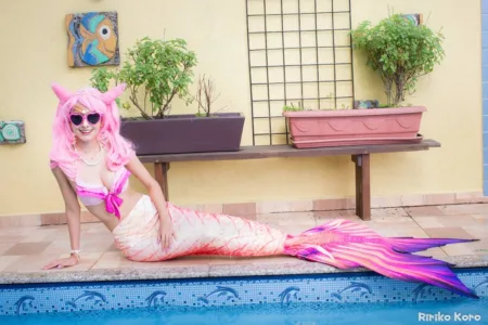 Cosplay Feminino da Chibiusa em estilo sereia - Sailor Moon - Fantasia Feminina - Cosplay de Anime Topo