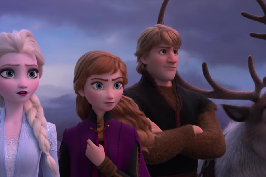Frozen 2 - Principais Protagonistas do filme da Disney, com Elsa e Anna na imagem