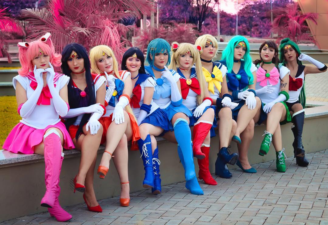 Cosplays da Sailor Moon de cosplayers brasileiras