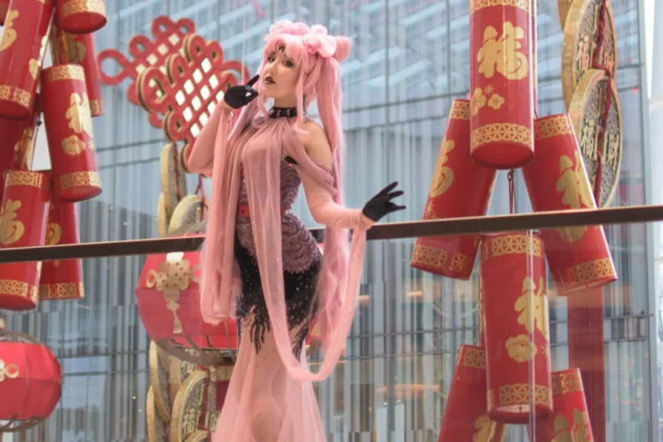 Lindo Cosplay Feminino da Chibiusa - Versão Black Lady - Sailor Moon Topo