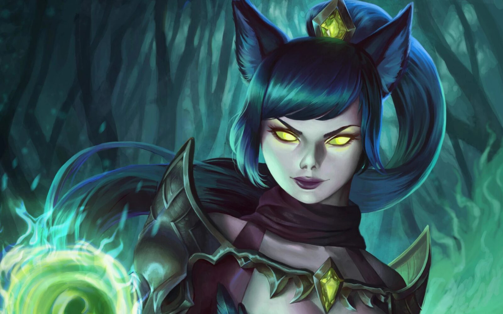 Ahri Soulstealer FanArt - Phone Wallpaper - Papel de Parede Desktop - League of Legends