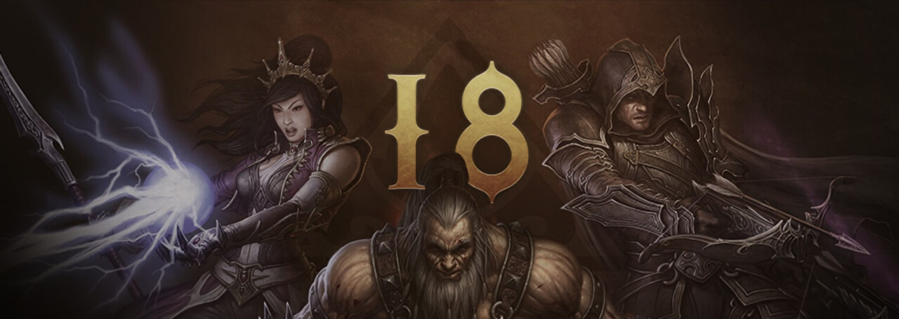 Diablo III - Temporada 18 - Banner com as classes