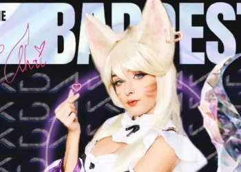 Ahri KDA Versão Maid - Cosplay de League of Legends - 01