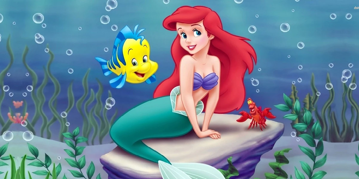 Ariel Mermaid Colored Version - Pequena Sereia - Versão colorida 01