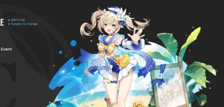 Genshin Impact - Skin da Barbara Summertime Sparkle - Capa