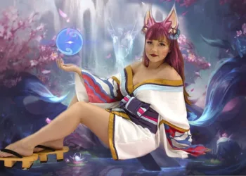 Kimono da Ahri Spirit Blossom - League of Legends - Cosmaker e Cosplay Capa